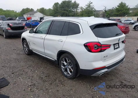 2023 BMW X3 xDrive30I из США, поврежденный, VIN 5UX53DP06P9S88542
